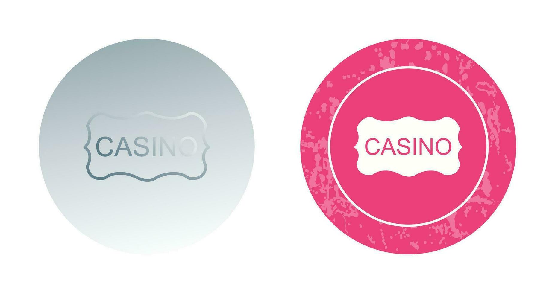 icono de vector de signo de casino