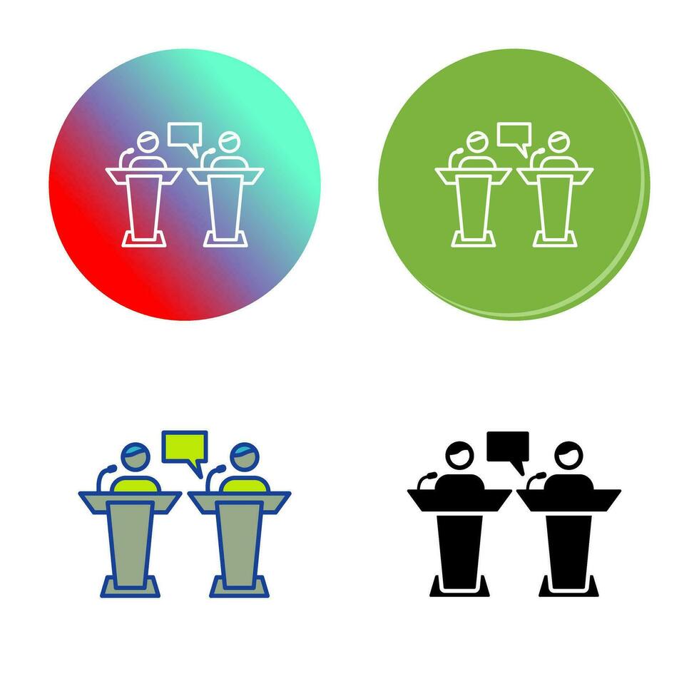 Debate Vector Icon