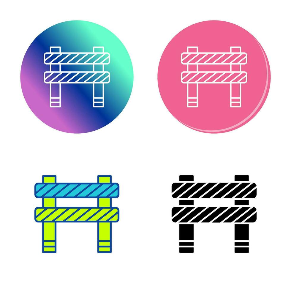 Unique Barrier Vector Icon