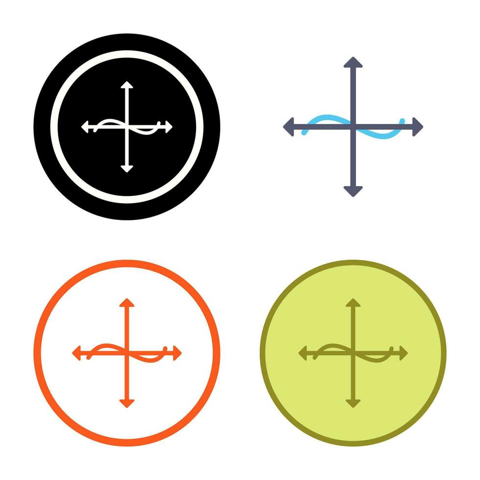 Unique Graph Vector Icon