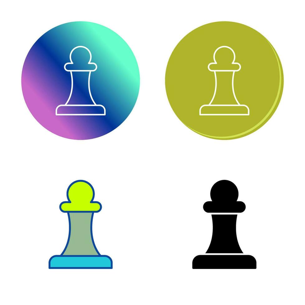 Unique Pawn Vector Icon
