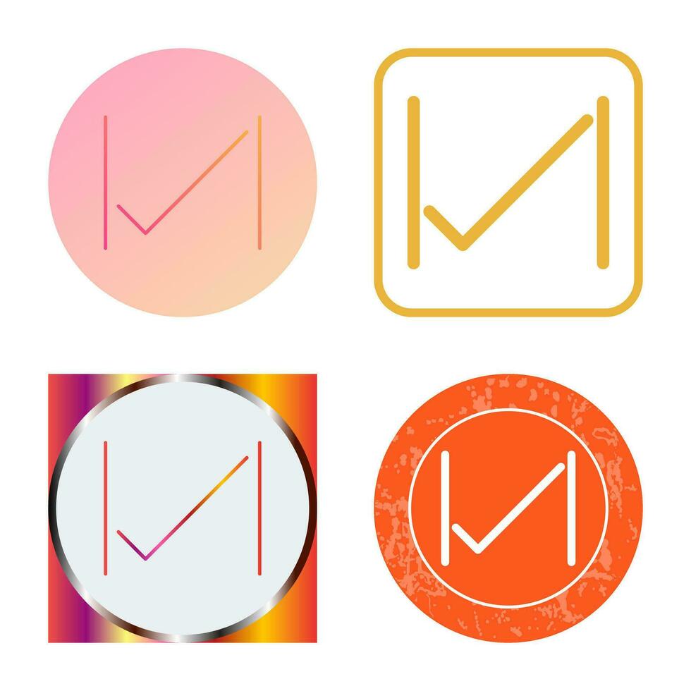 Unique Tick Vector Icon