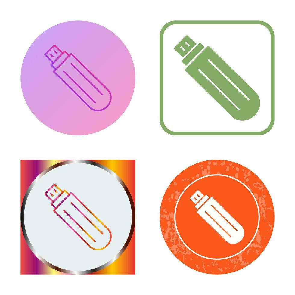 Unique USB Drive Vector Icon
