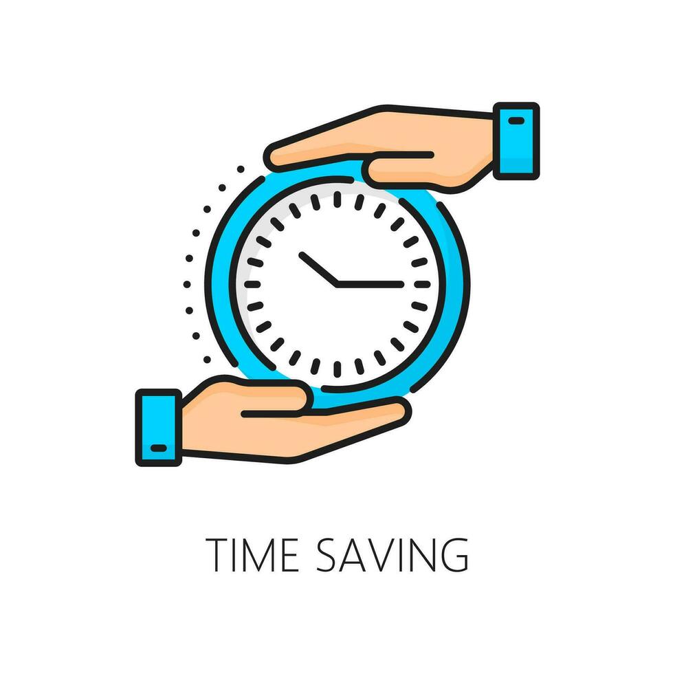 Time saving, CMS content management system icon vector