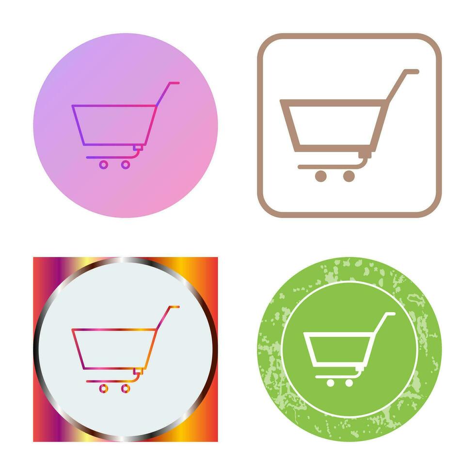 Unique Empty Cart Vector Icon