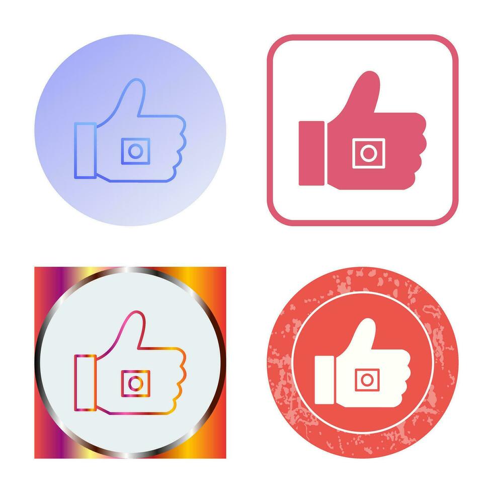 Unique Like Marketing Vector Icon