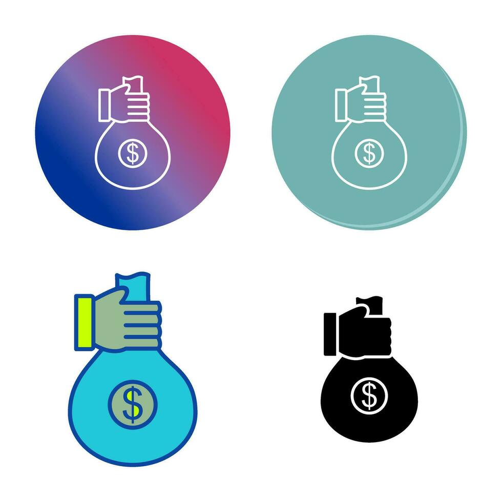 Unique Money Sharing Vector Icon