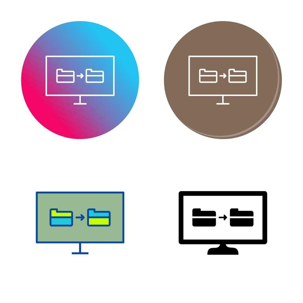 Unique File Sharing Vector Icon