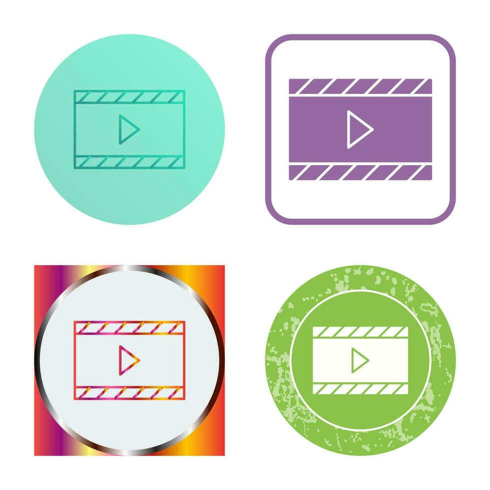 Unique Video and Animation Vector Icon