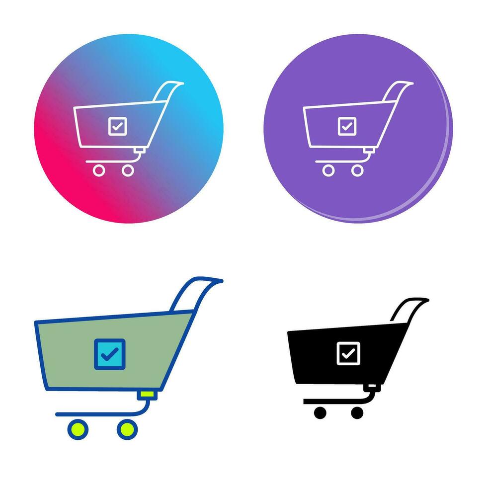Unique Confirm Order Vector Icon