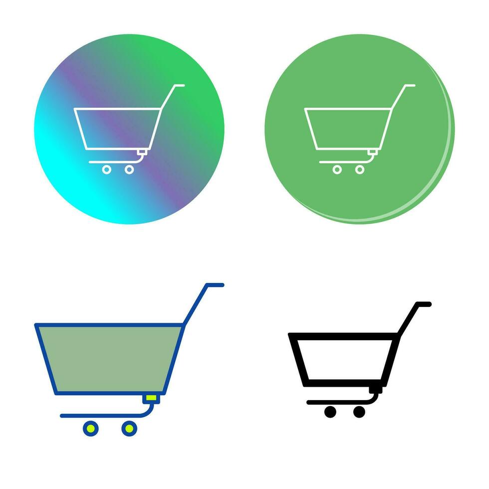 Unique Empty Cart Vector Icon