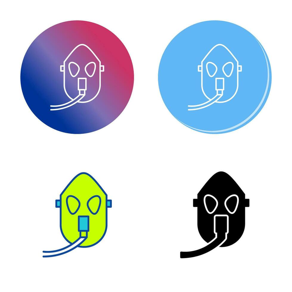 Unique Oxygen Mask Vector Icon