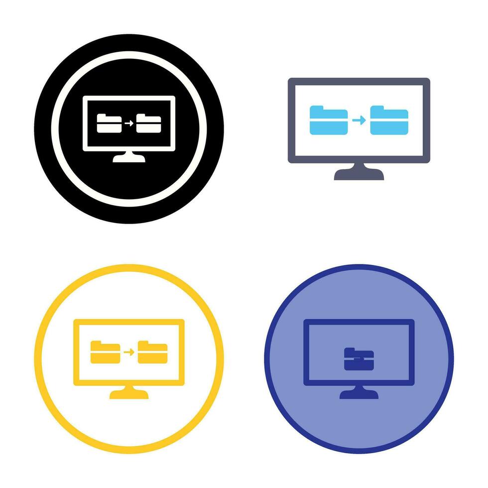 Unique File Sharing Vector Icon