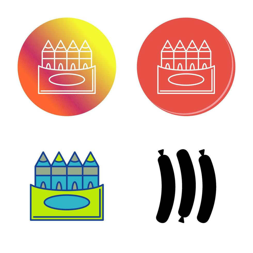 Crayons Vector Icon