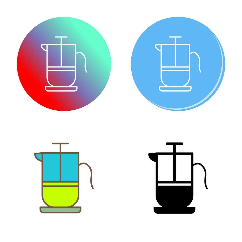 French Press Vector Icon