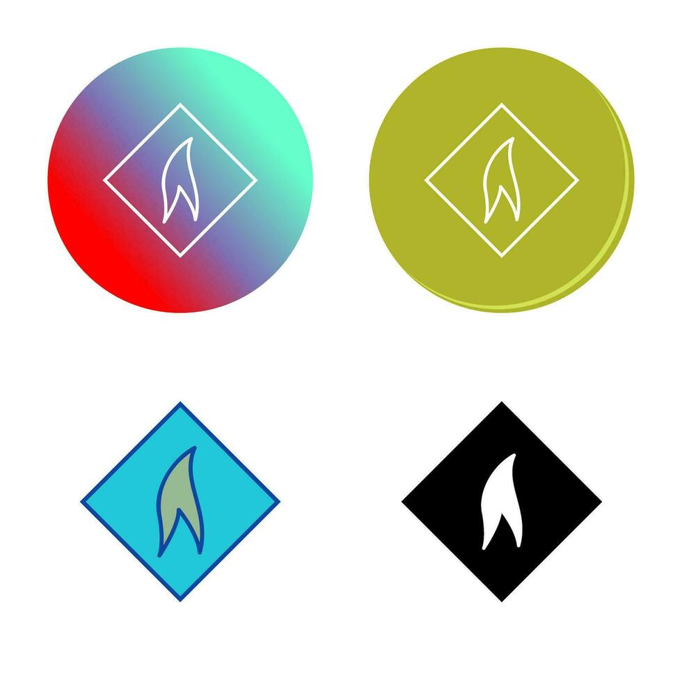 Flammable Material Vector Icon