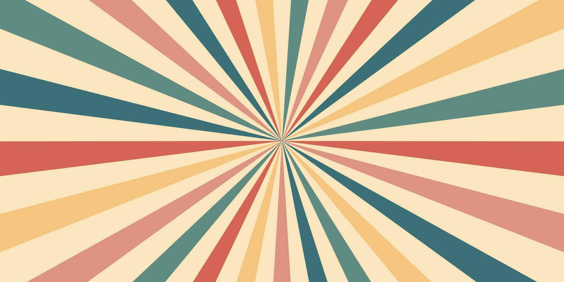 Carnival or circus retro background, sunlight rays vector