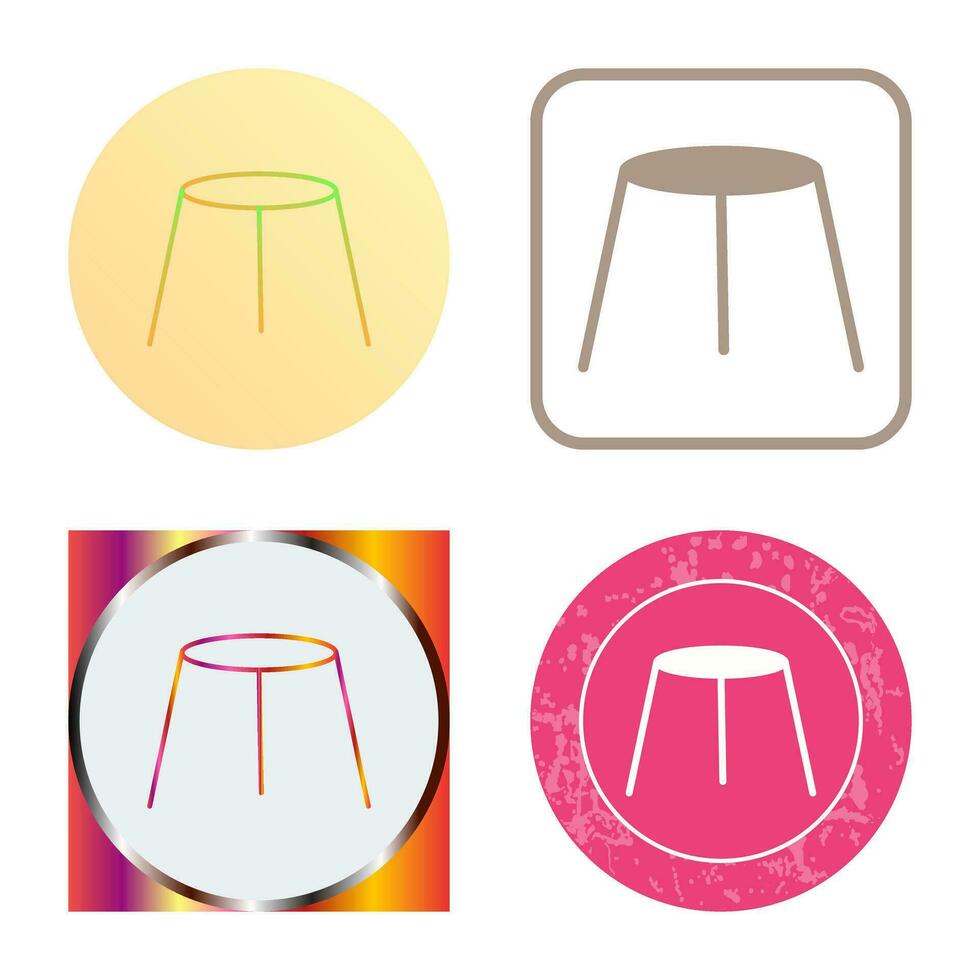 Unique Stool Vector Icon