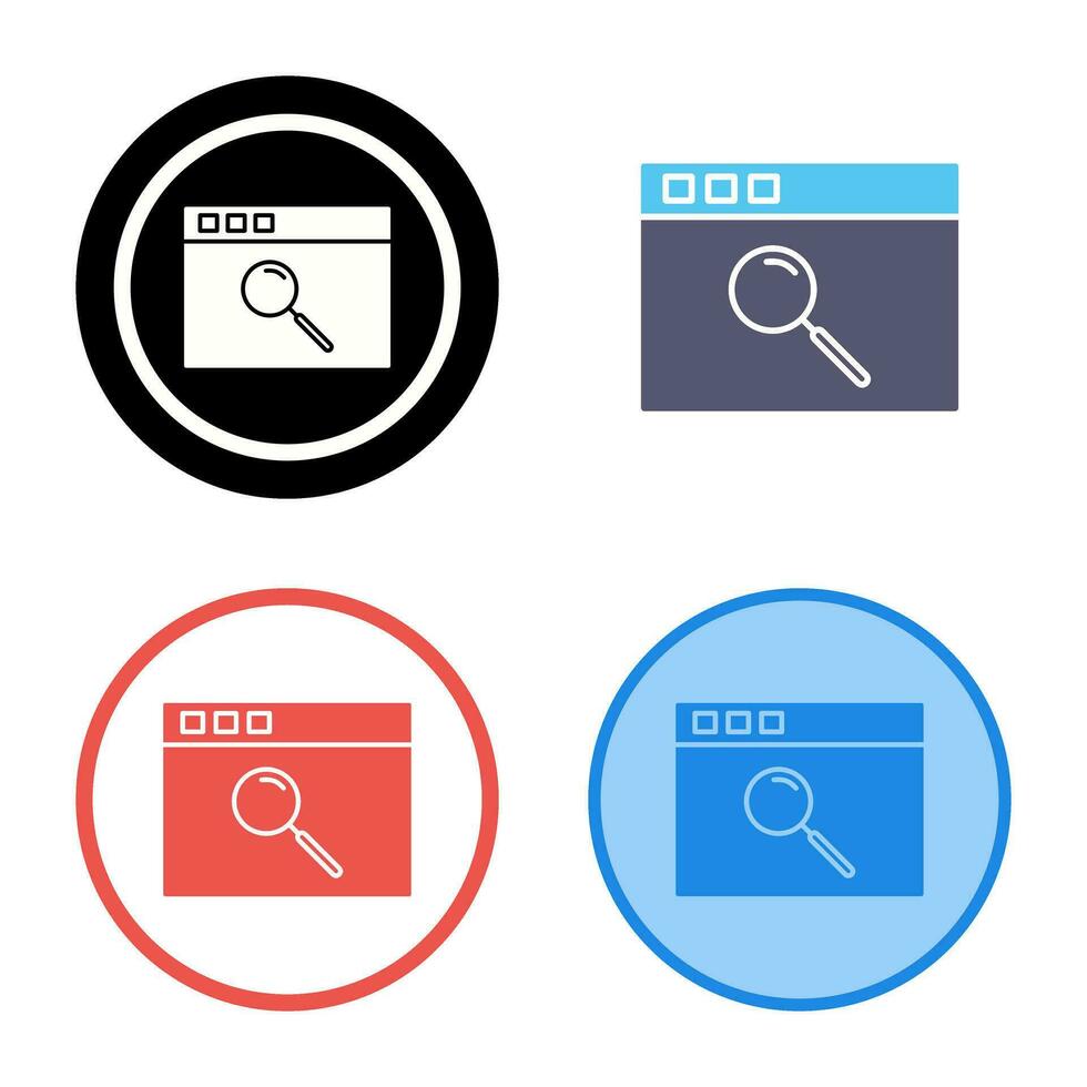 Unique Browser Vector Icon