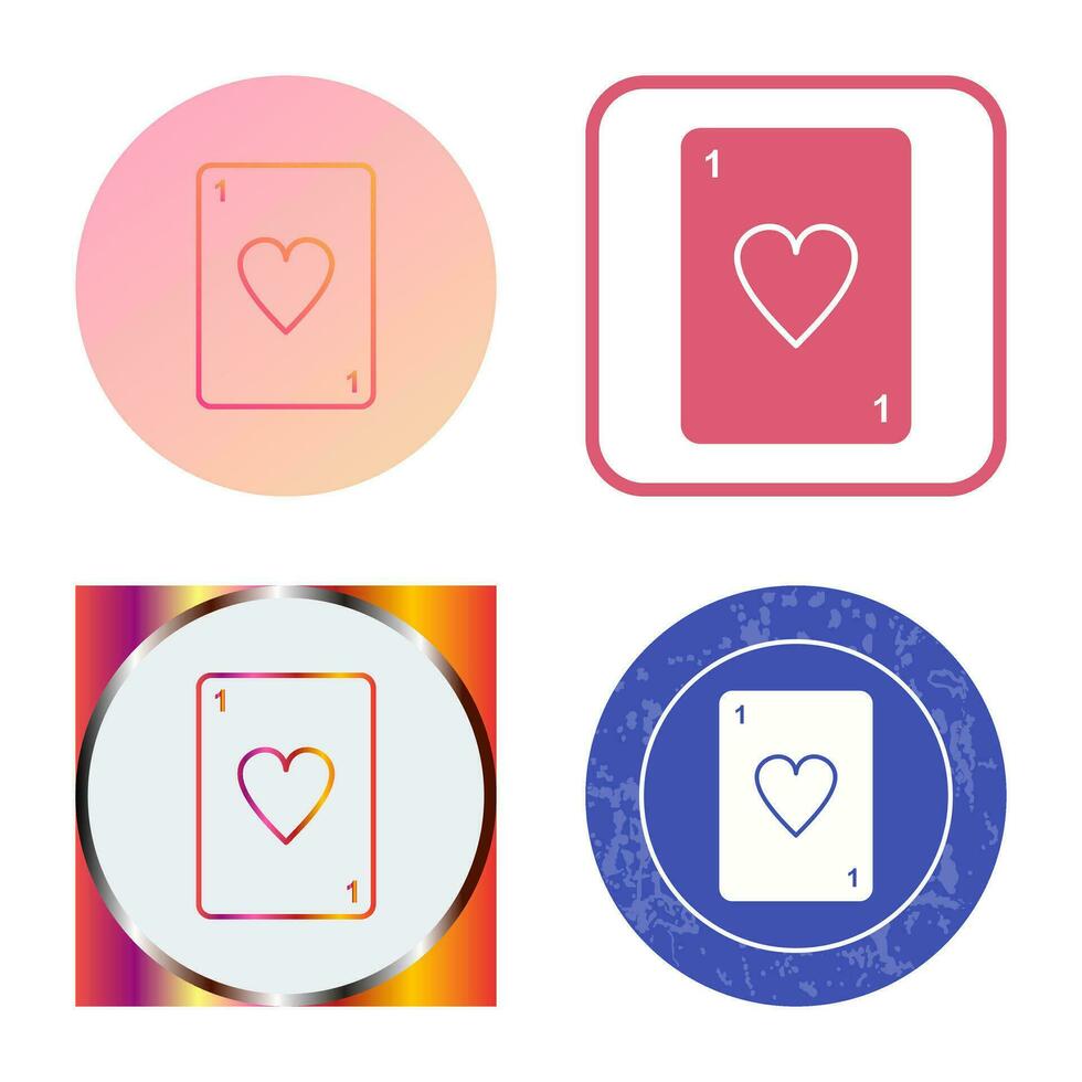 Unique Card Vector Icon