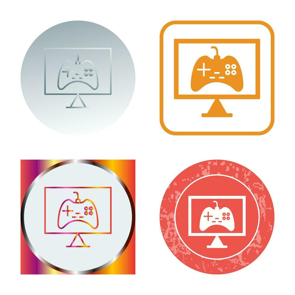 Unique Online Games Vector Icon