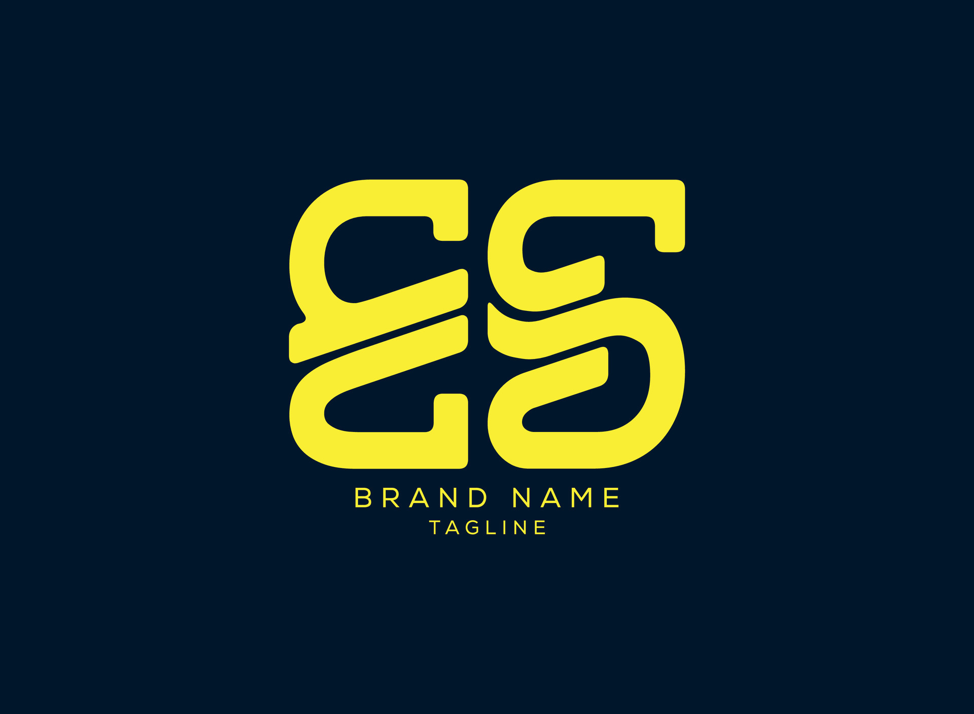 Alphabet letters Creative Monogram logo ES, SE, E and S vector