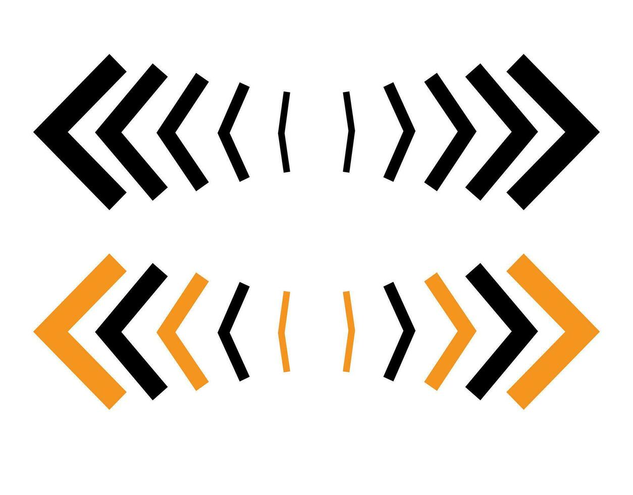 Vector speed arrow, direction arrow, fast forward sign.