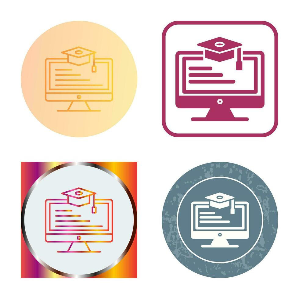 Online Learning Vector Icon
