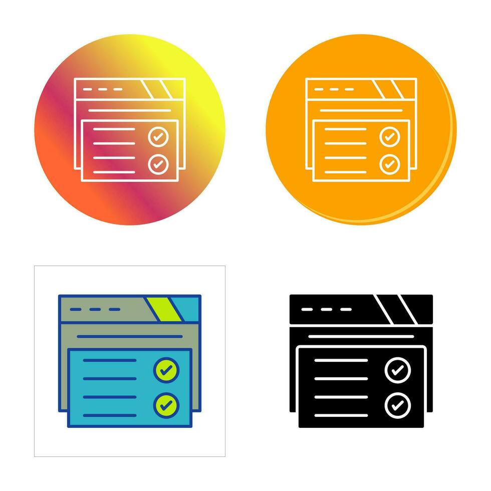 Web Browser Vector Icon