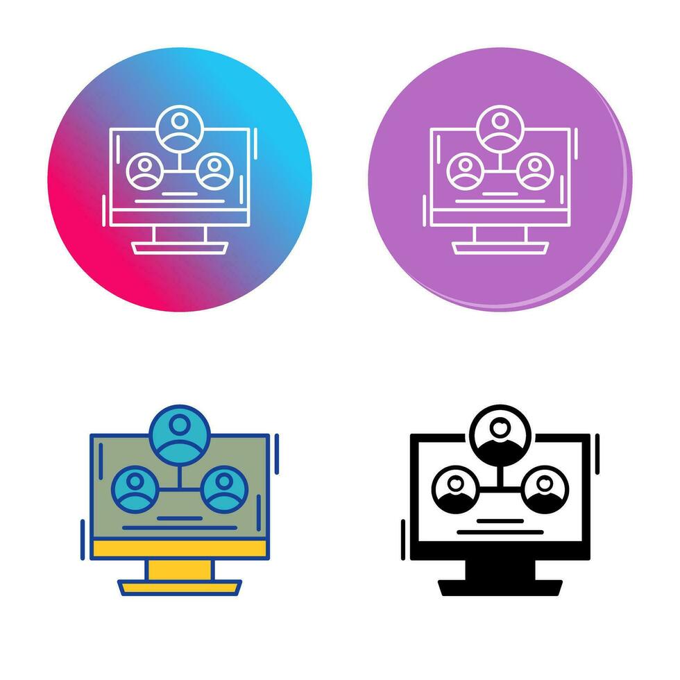 Hierarchy Structure Vector Icon