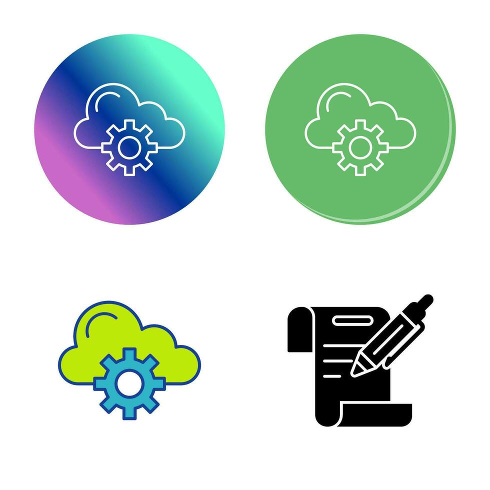 Cloud Computing Vector Icon