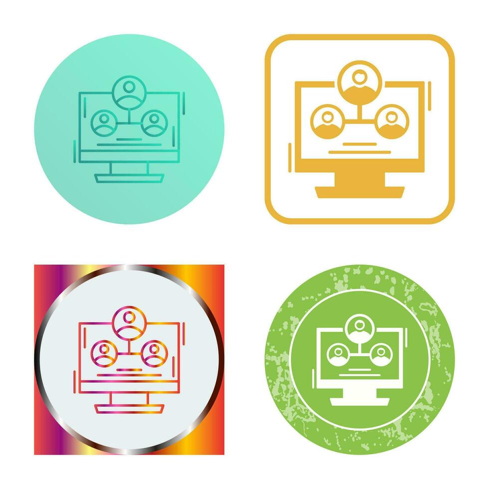 Hierarchy Structure Vector Icon