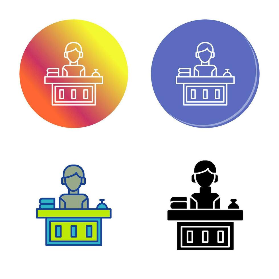 Office Reception Vector Icon