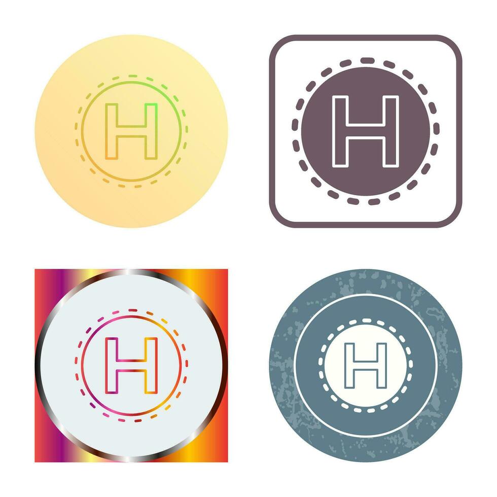Helipad Vector Icon