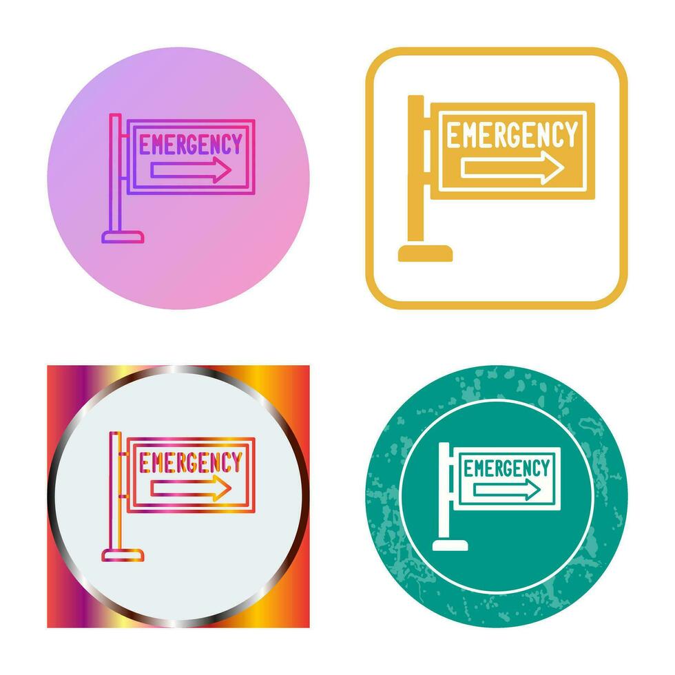 Emergency Sign Vector Icon