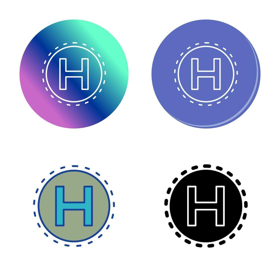 Helipad Vector Icon