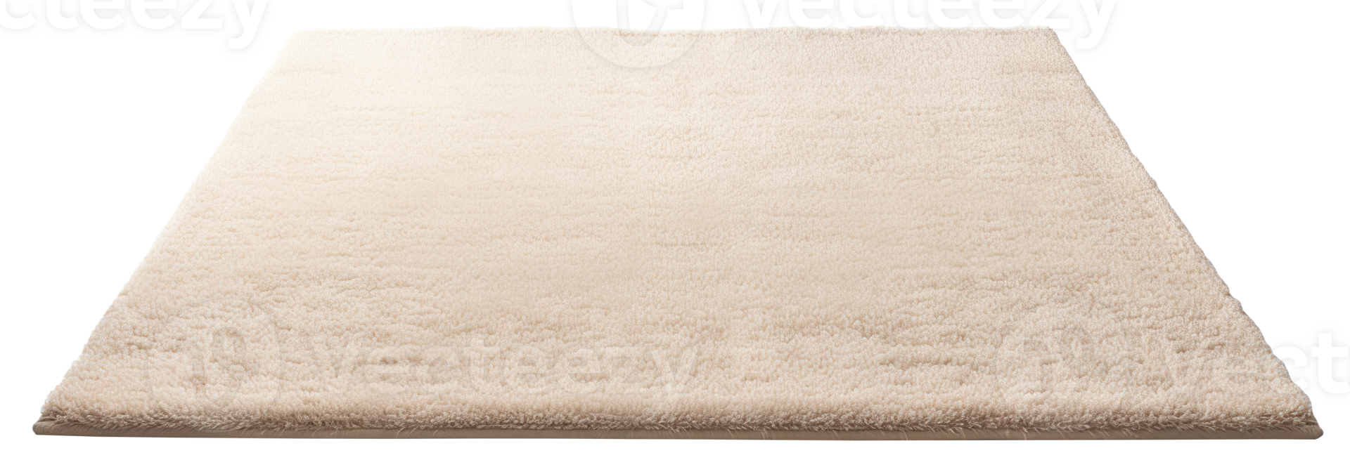 haute qualité, peluche beige rectangulaire tapis avec une détaillé doux
