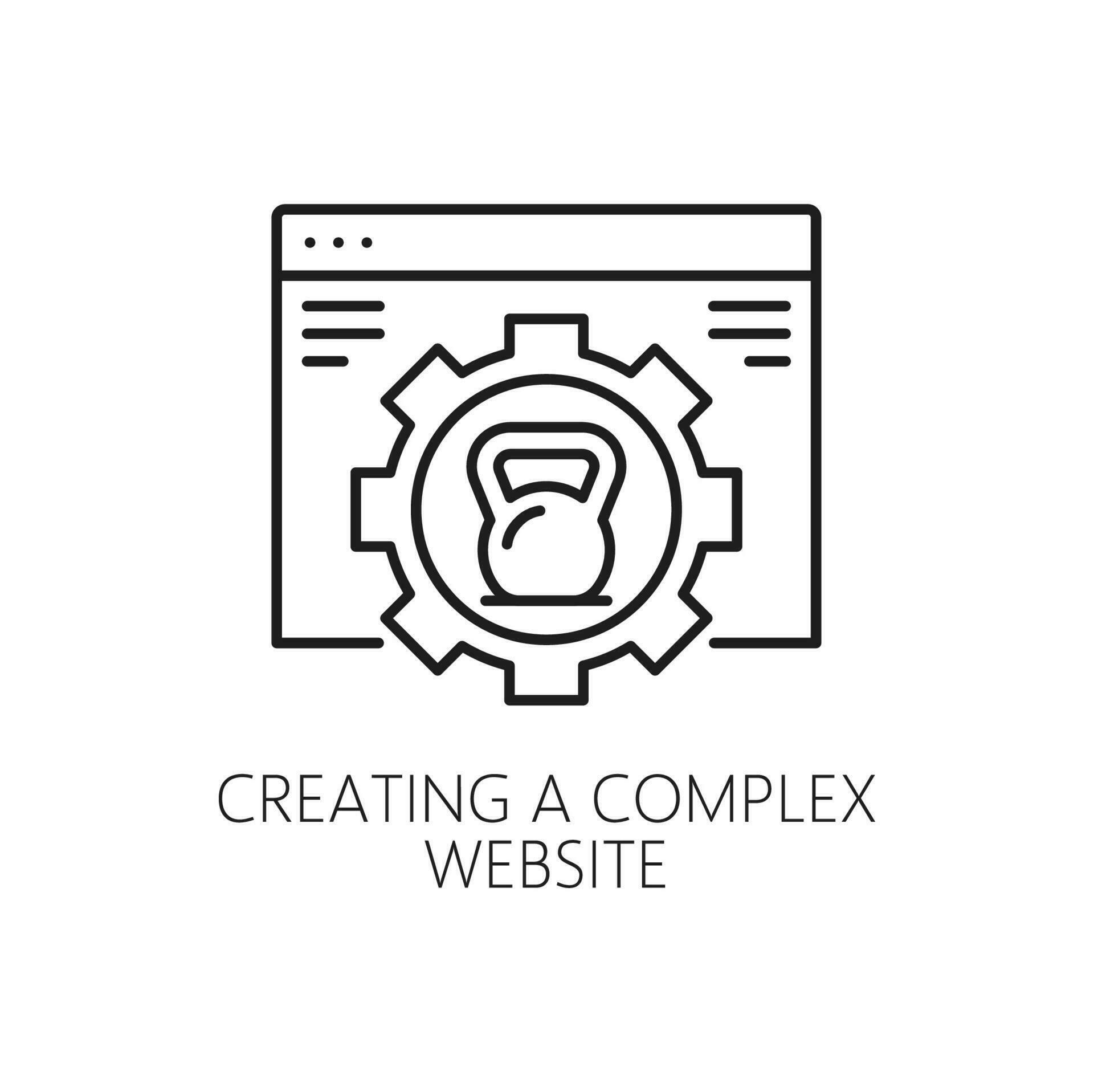 Creating complex website, CMS content management 34631048 Vector Art at ...