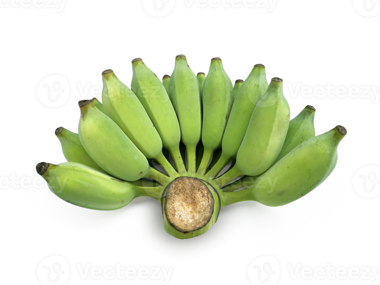 Fresco verde crudo banana, transparente antecedentes png