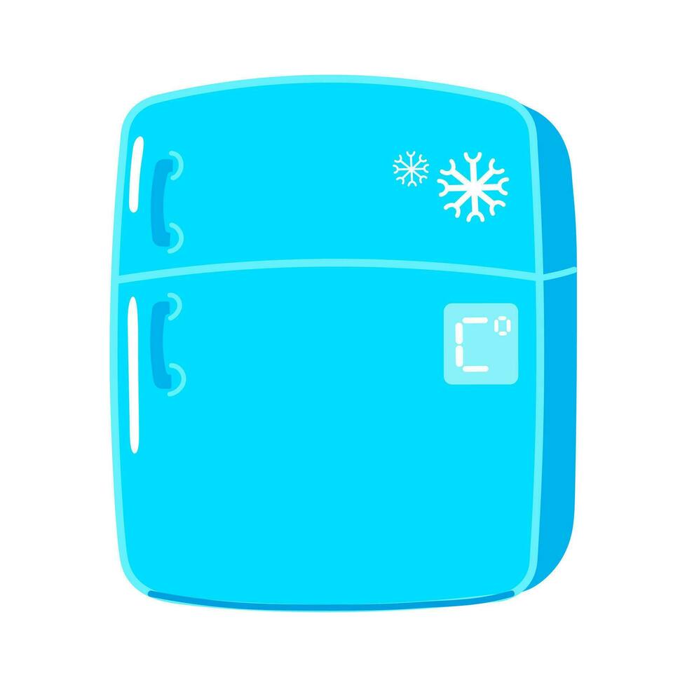 Refrigerator character. Vector hand drawn cartoon kawaii character illustration icon. Isolated on white background. Happy Fridge character concept