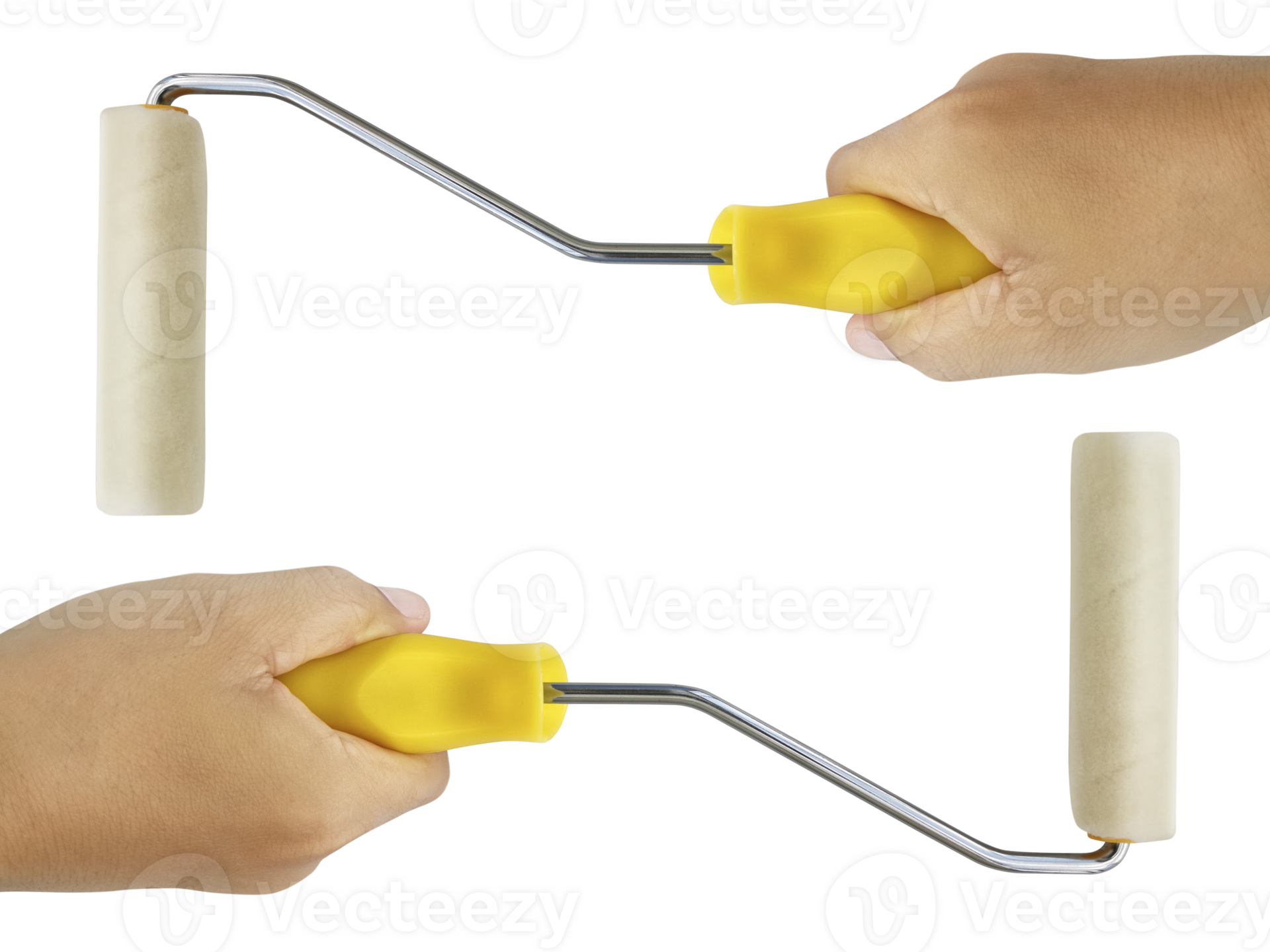 hand hold Paint roller, transparent background 34631251 PNG