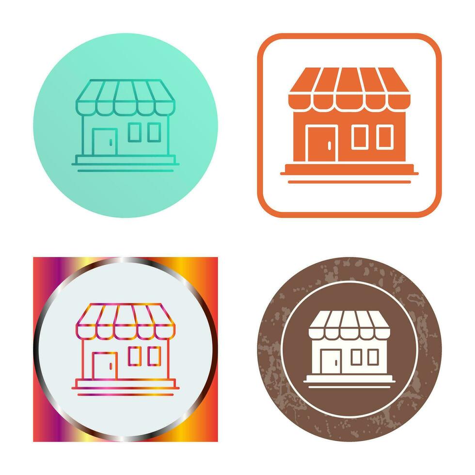 icono de vector de tienda