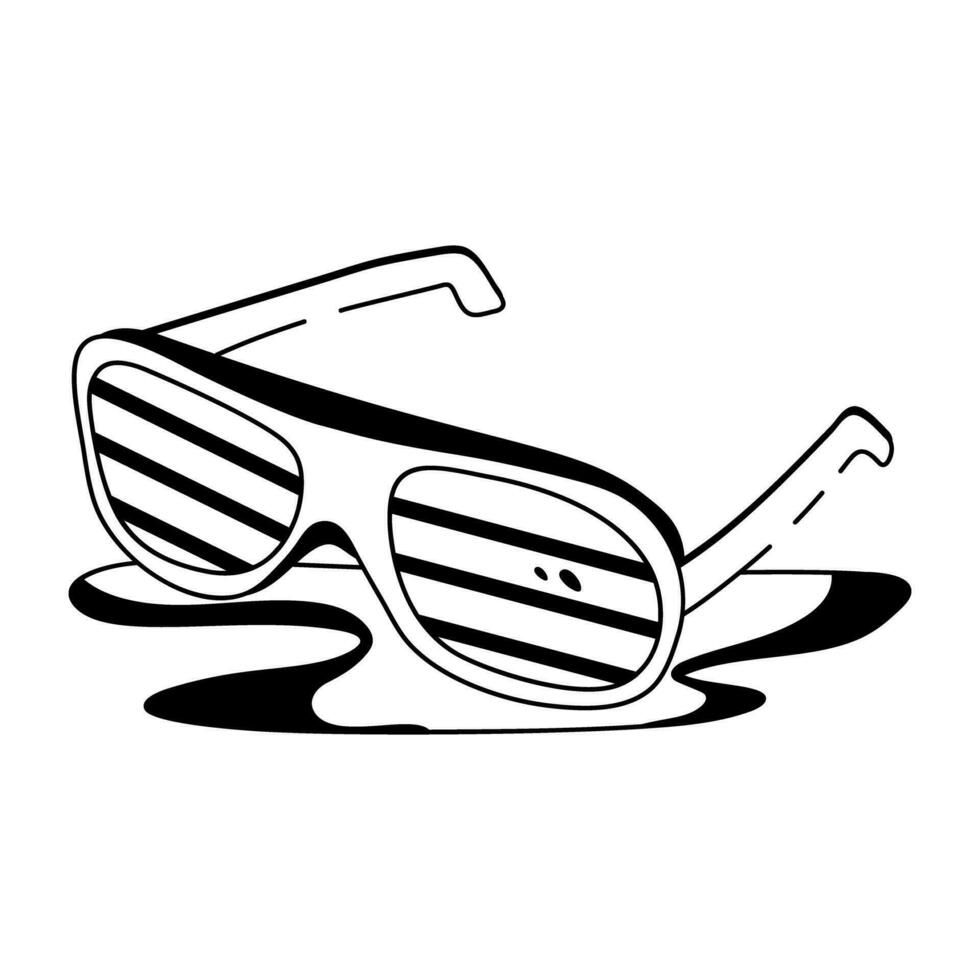 Trendy Rockstar Glasses vector