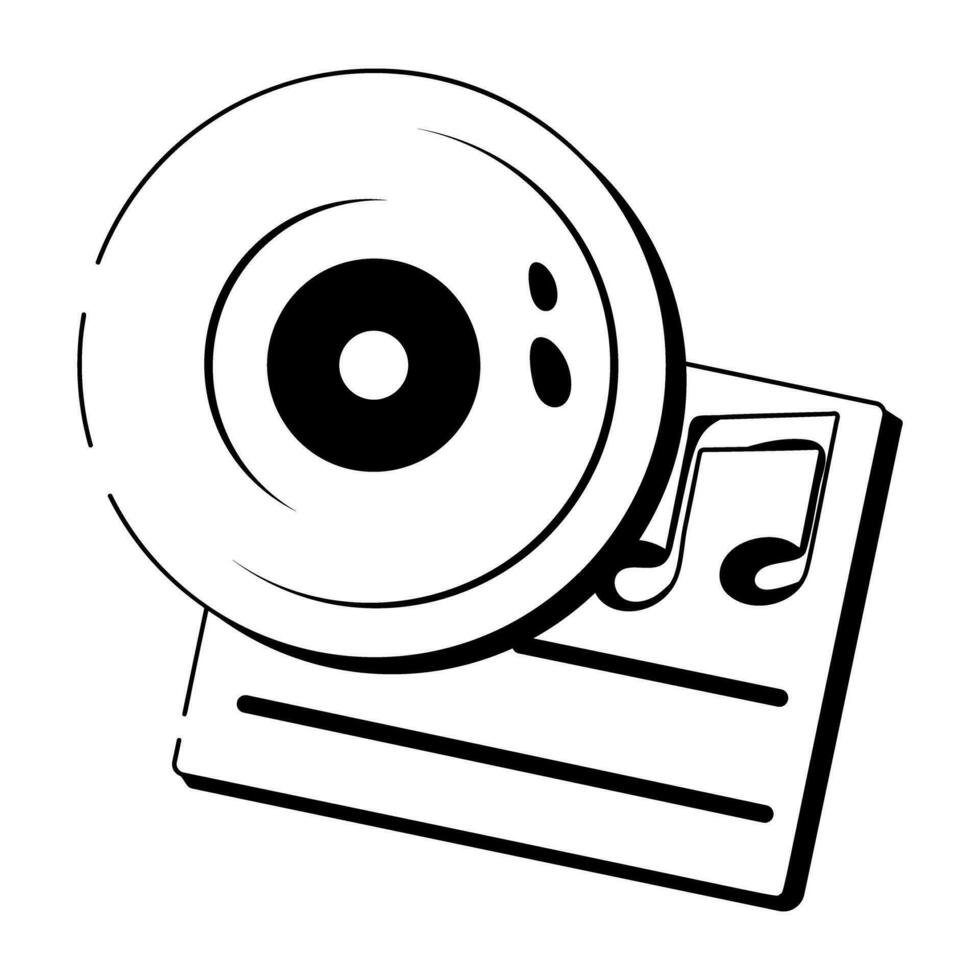 Trendy Music Cd vector