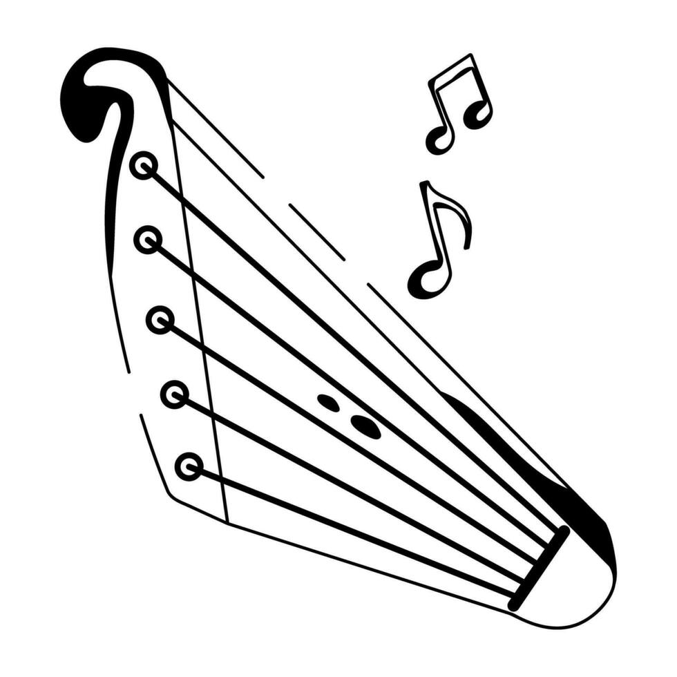 Trendy Kantele Music vector