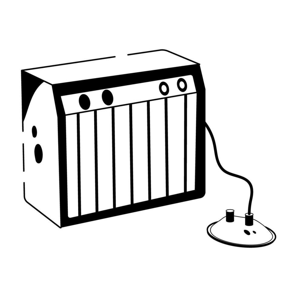 Trendy Bass Amp vector