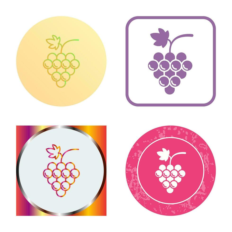 icono de vector de uvas