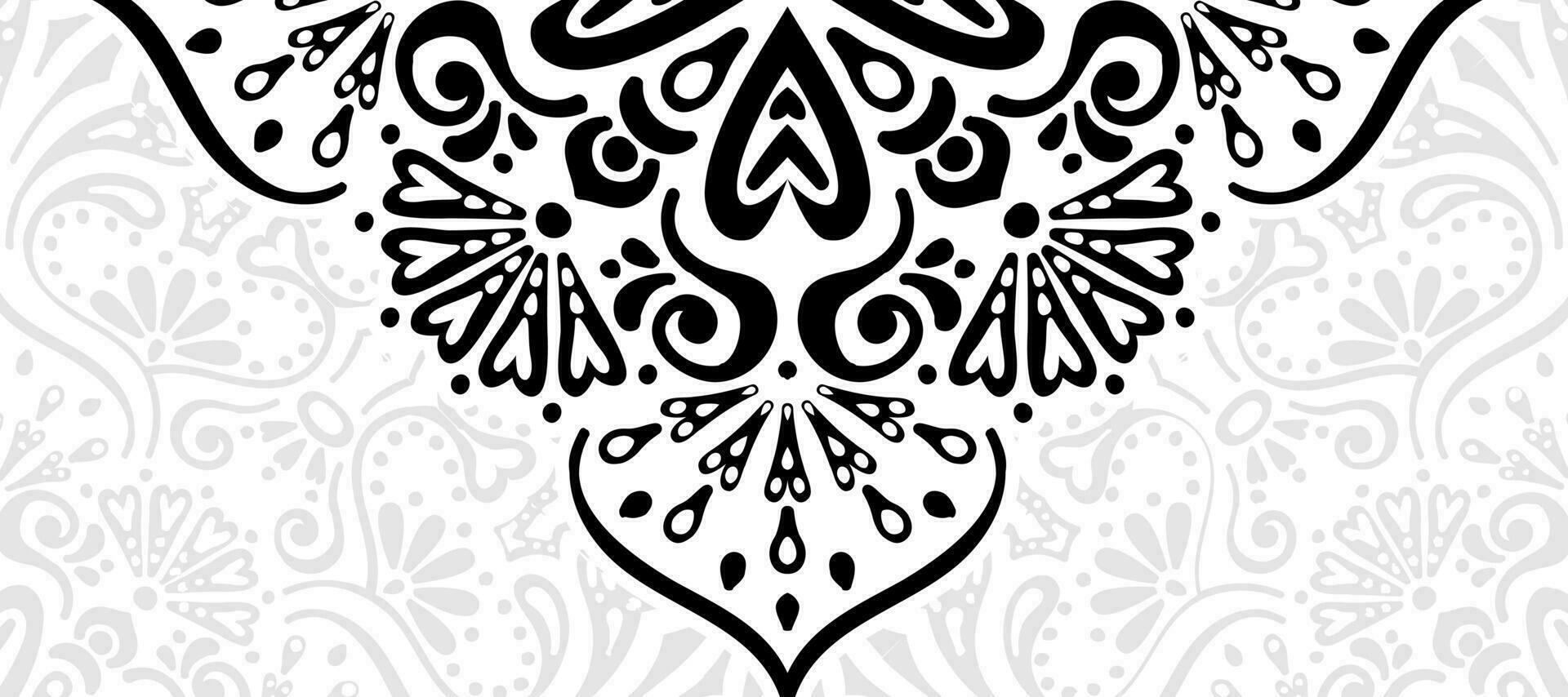 Abstract Paisley Decorative Pattern background Wallpaper vector