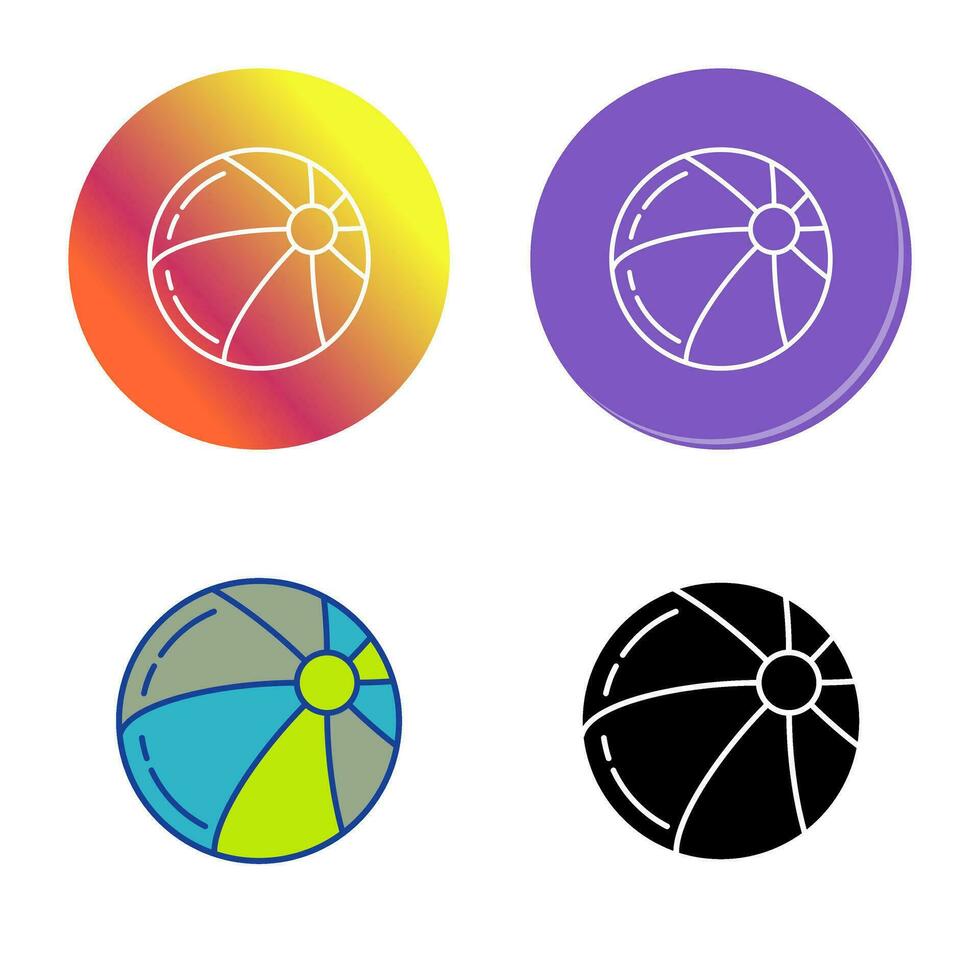 Beach Ball Vector Icon