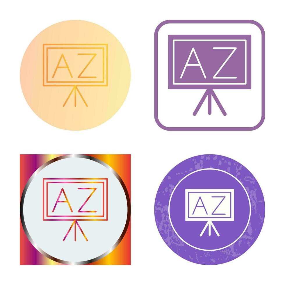 From A To Z Vector Icon